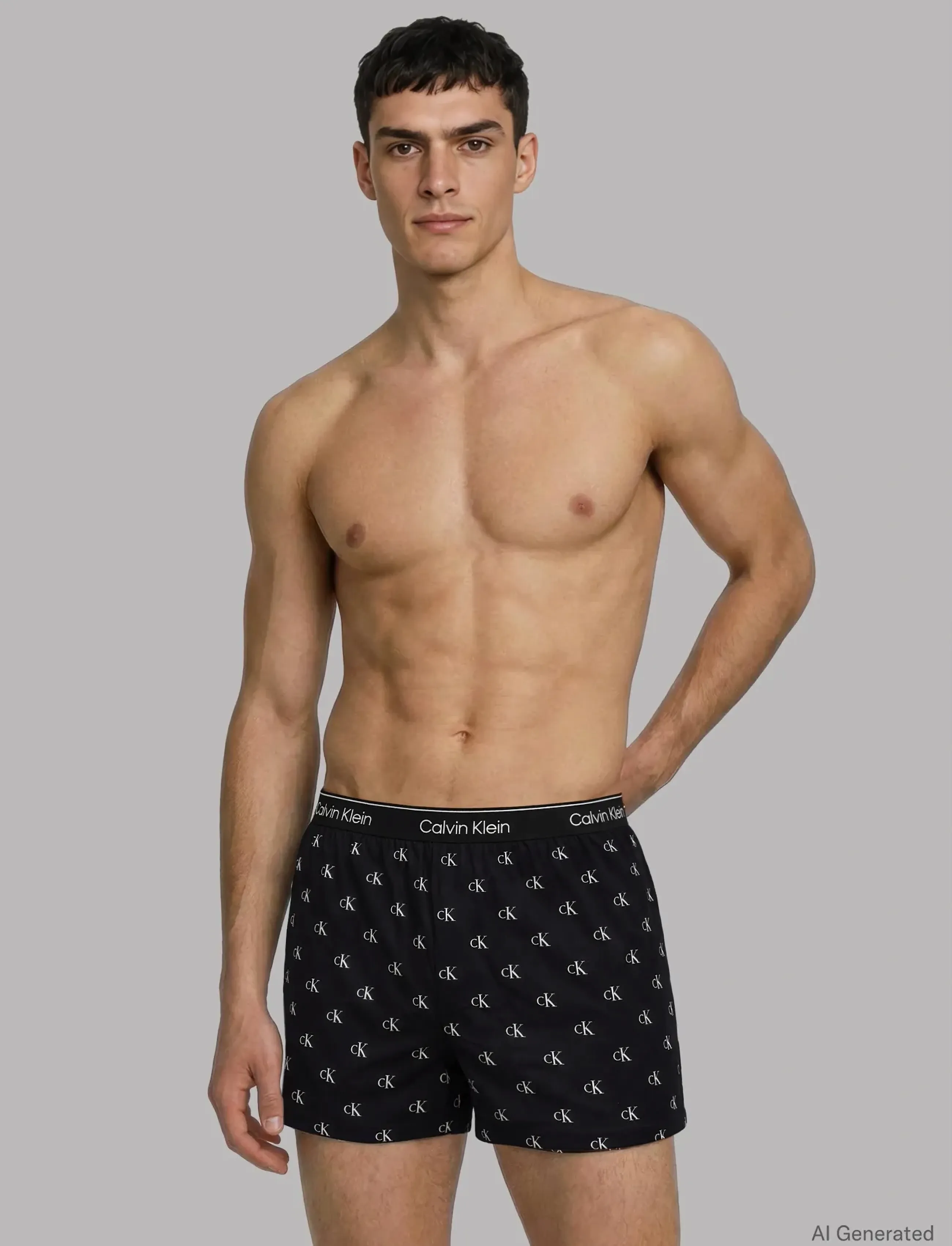 Calvin Klein BOXER SLIM 3PK - Boxer shorts - BLACK DIAMOND LOGO BLACK CLASSIC WH / multi
