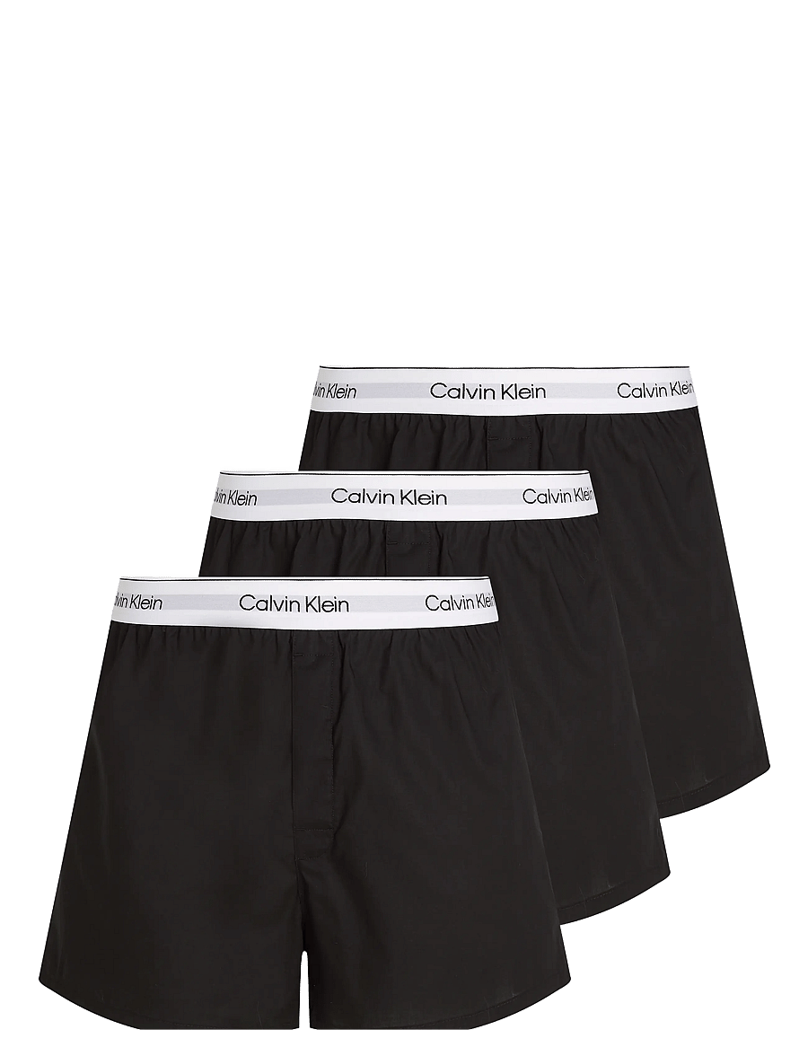 Calvin Klein - BOXER SLIM 3PK - boxer-nærbuxur - black black black - 1