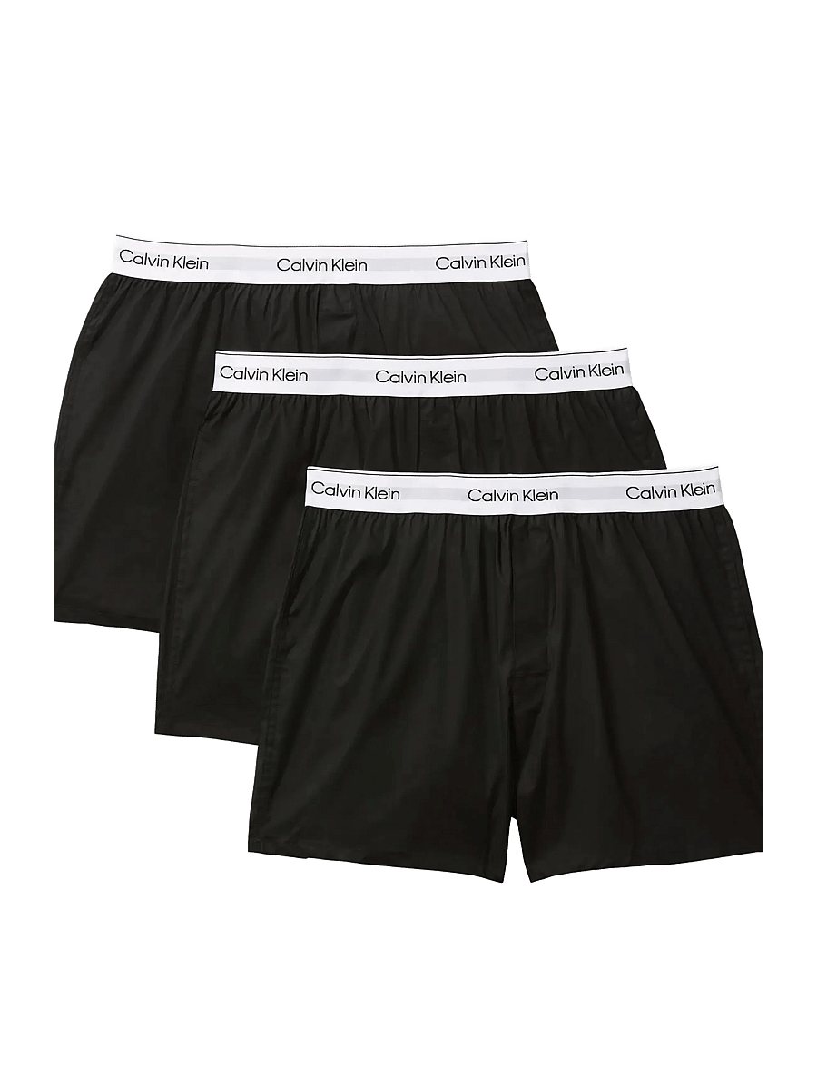 Calvin Klein - BOXER SLIM 3PK - unterhosen im multipack - black black black - 2