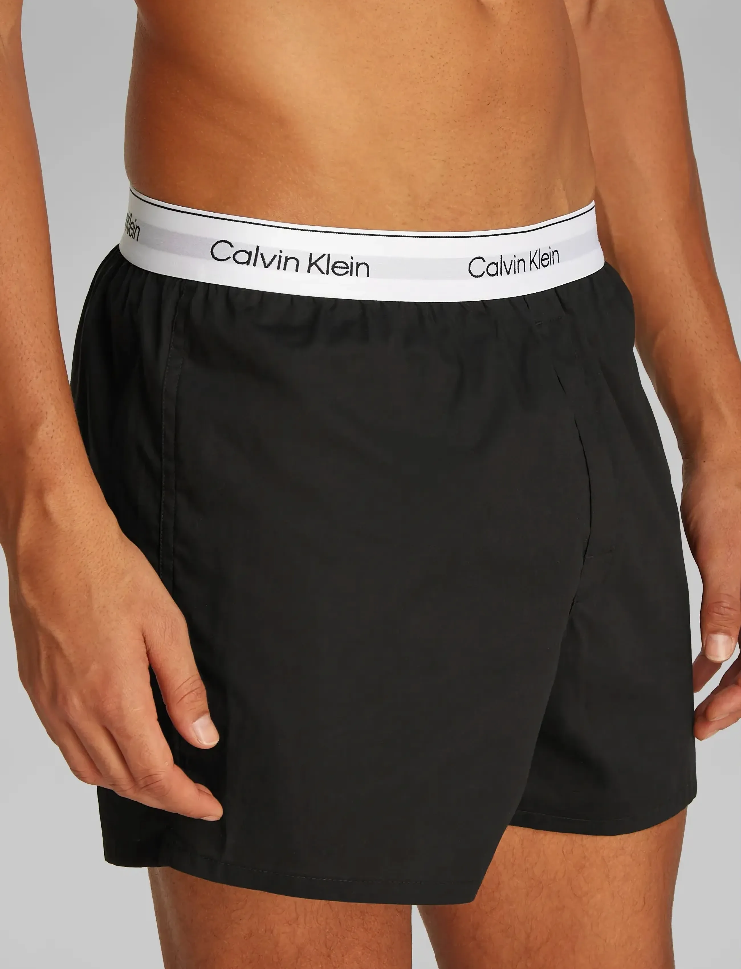 Calvin Klein - BOXER SLIM 3PK - boxer-nærbuxur - black black black - 5