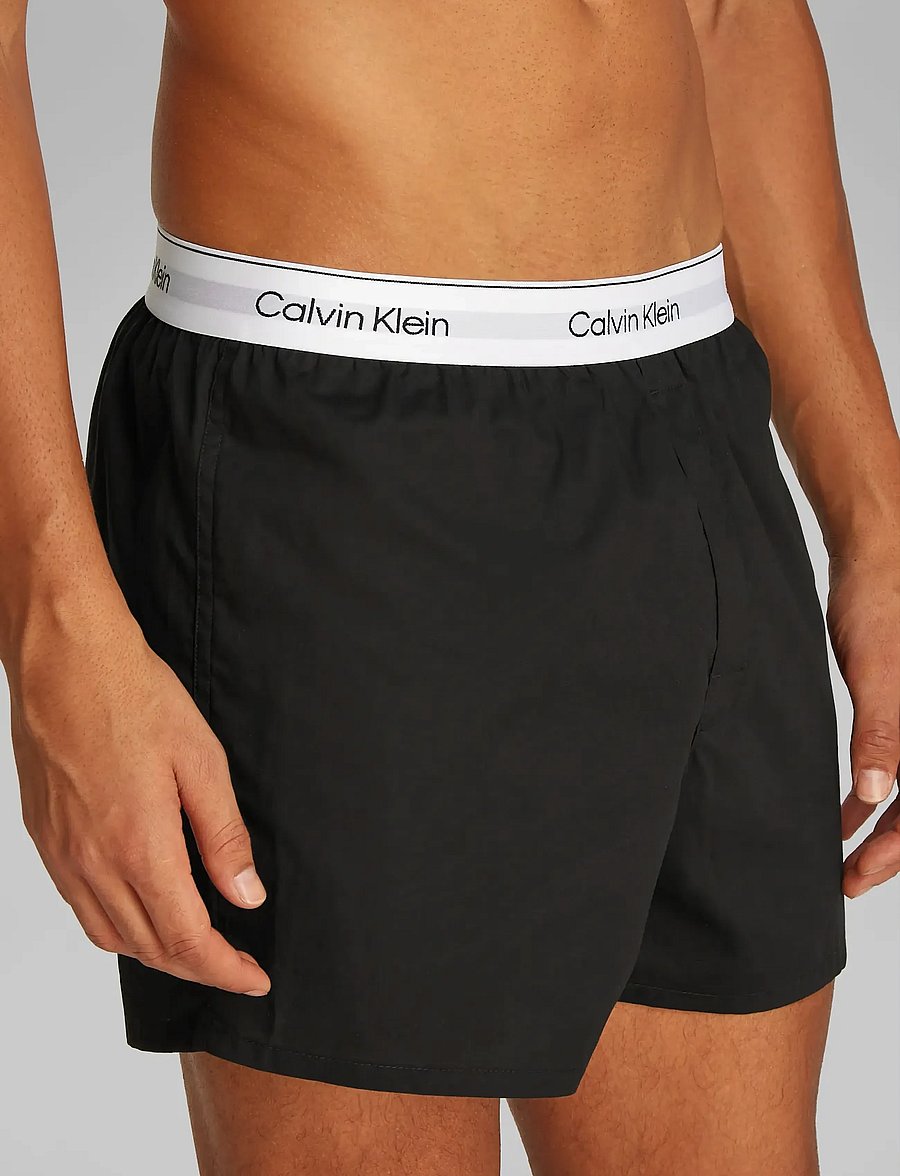 Calvin Klein - BOXER SLIM 3PK - boxer-nærbuxur - black black black - 5