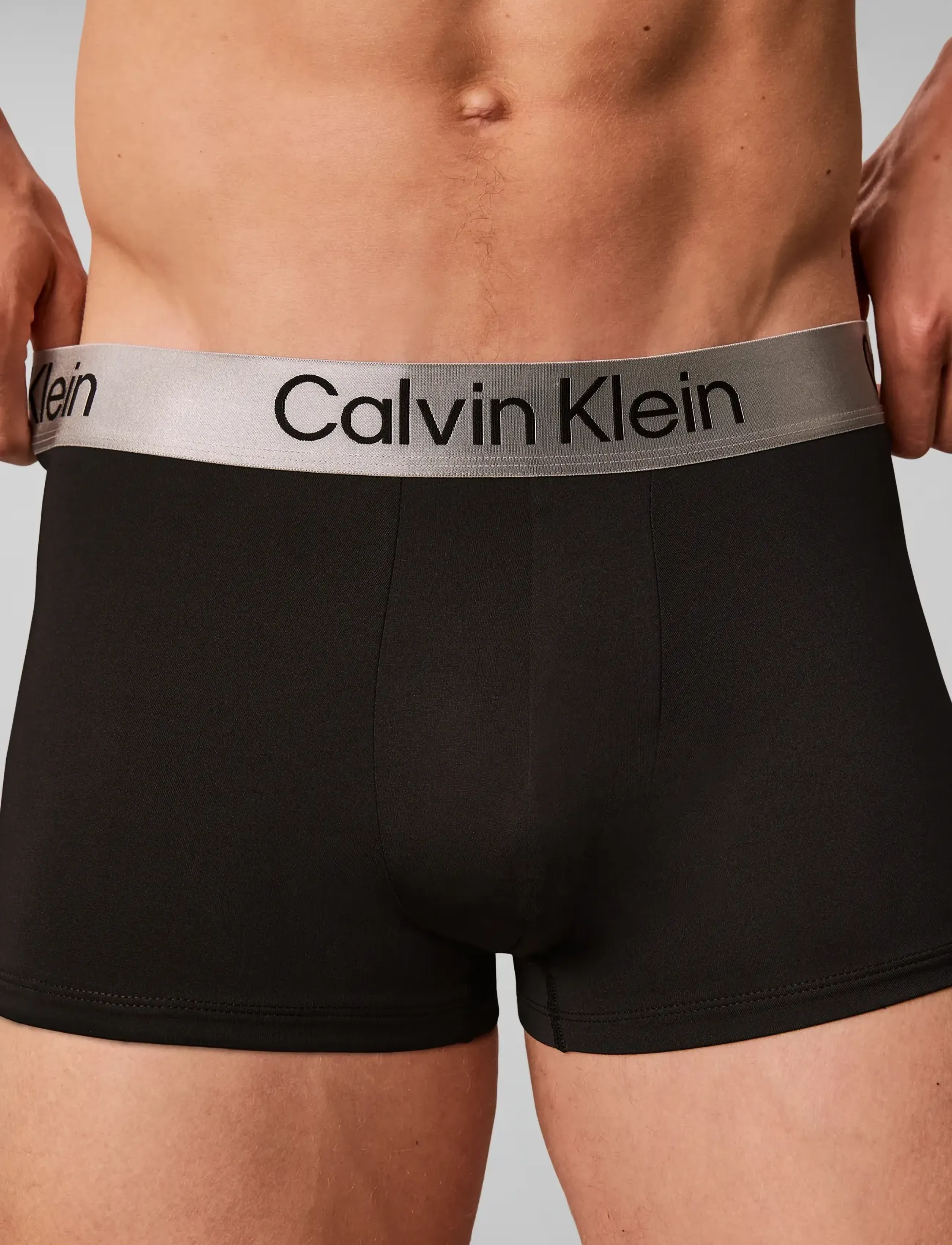 Calvin Klein - TRUNK 3PK - multipakk aluspüksid - black bodies w black grisaille pale - 3