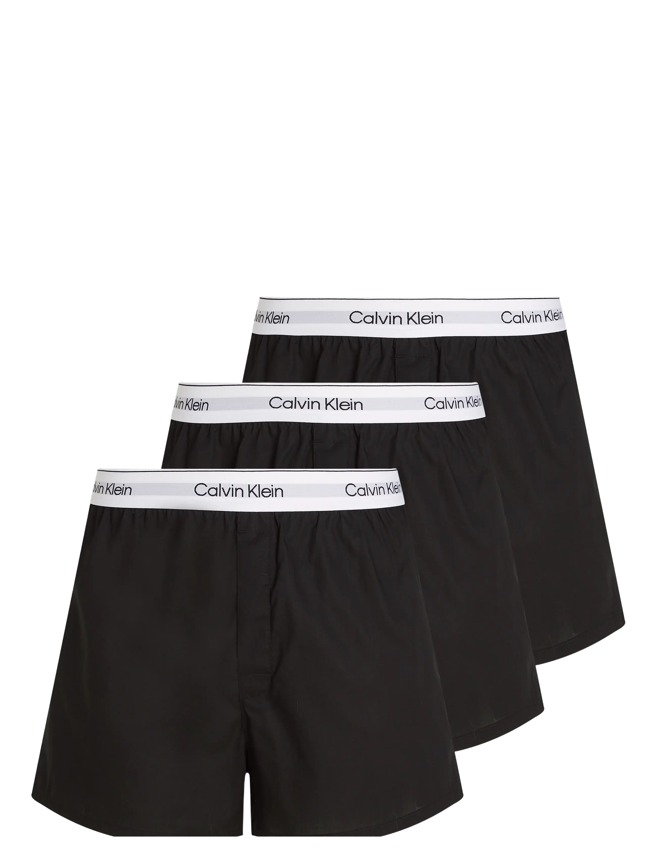 Calvin Klein BOXER SLIM 3PK - Lühikesed bokserid - BLACK/BLACK/BLACK / black