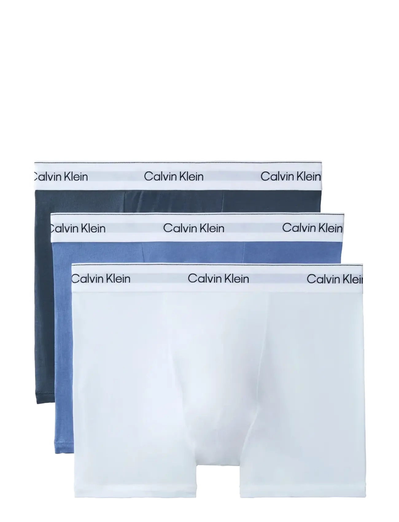 Calvin Klein RELAXED FIT TRUNK 3PK - Underbukser - WHITE BLUE TULIP TURBULENCE / blue