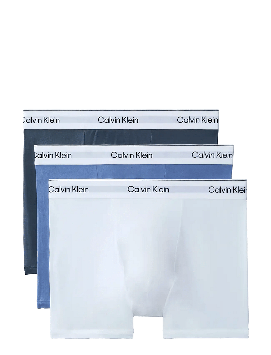 Calvin Klein - RELAXED FIT TRUNK 3PK - multipack underpants - white blue tulip turbulence - 1