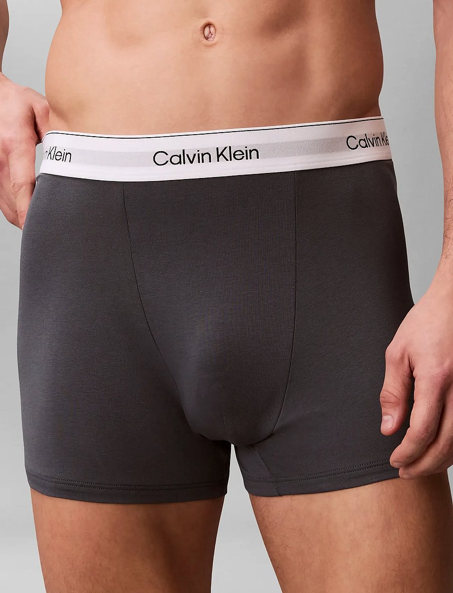 Calvin Klein - RELAXED FIT TRUNK 3PK - multipack underpants - white blue tulip turbulence - 2