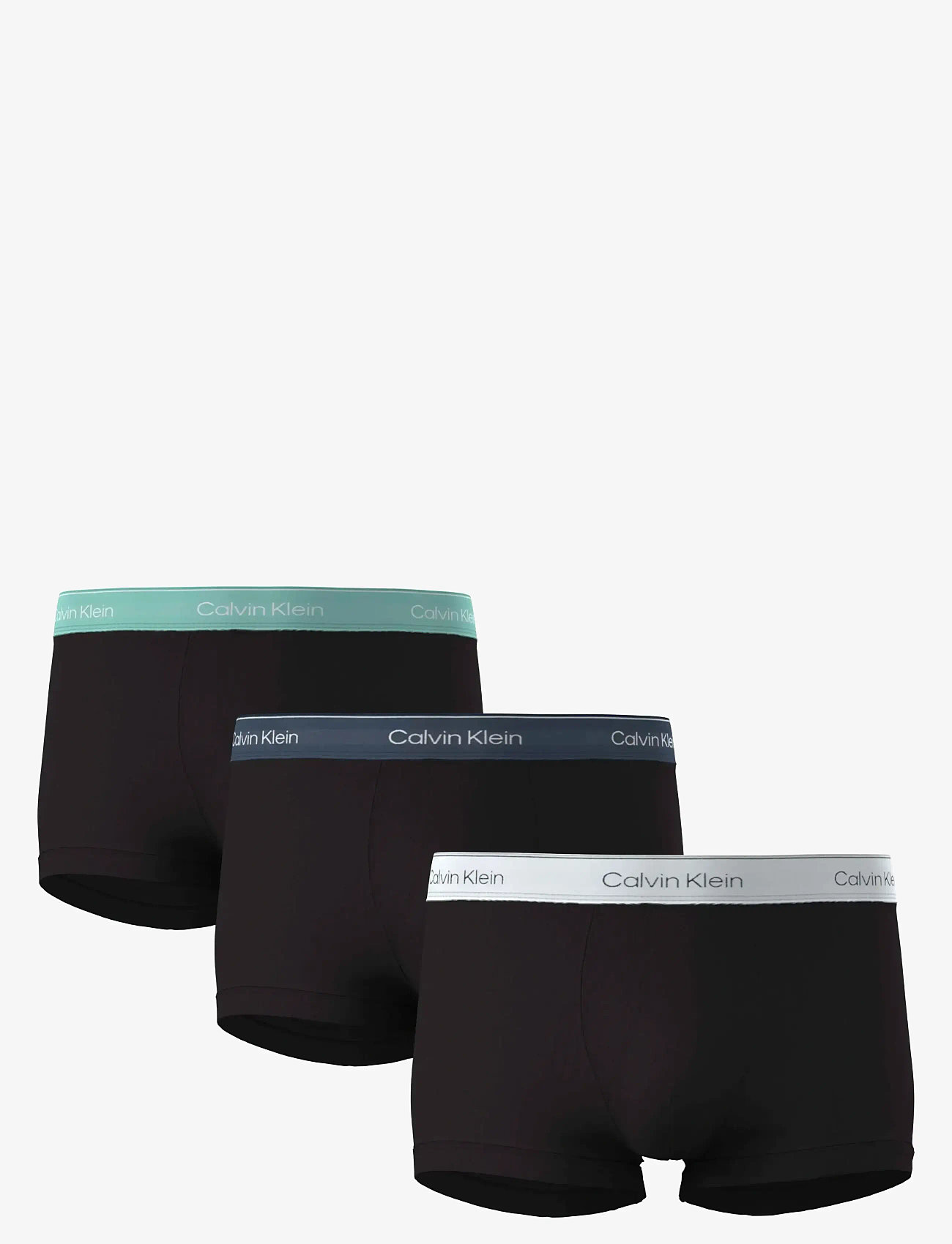 Calvin Klein - RELAXED FIT TRUNK 3PK - multipack kalsonger - black bodies w  tahiti turquoise da - 0