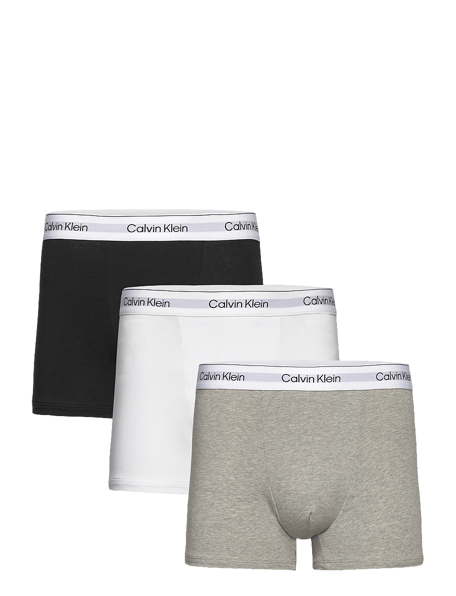 Calvin Klein - RELAXED FIT TRUNK 3PK - multipack underpants - grey heather white black - 1