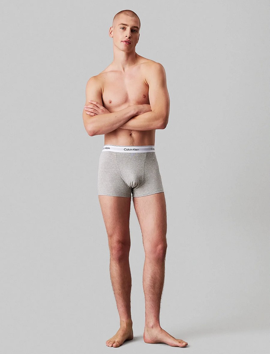 Calvin Klein - RELAXED FIT TRUNK 3PK - multipack underpants - grey heather white black - 0