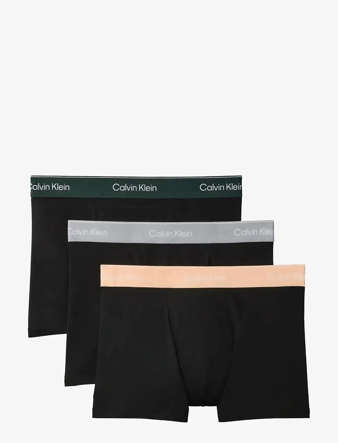 Calvin Klein - RELAXED FIT TRUNK 3PK - multipack underbukser - black w  darkest spruce wb  black w - 1