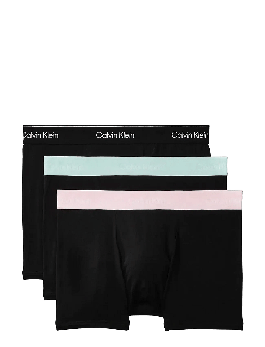 Calvin Klein - RELAXED FIT TRUNK 3PK - unterhosen im multipack - black w black wb black w feel the - 1