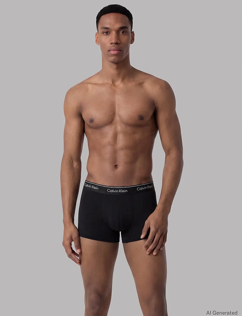 Calvin Klein - RELAXED FIT TRUNK 3PK - aluspükste mitmikpakk - black w black wb black w feel the - 0