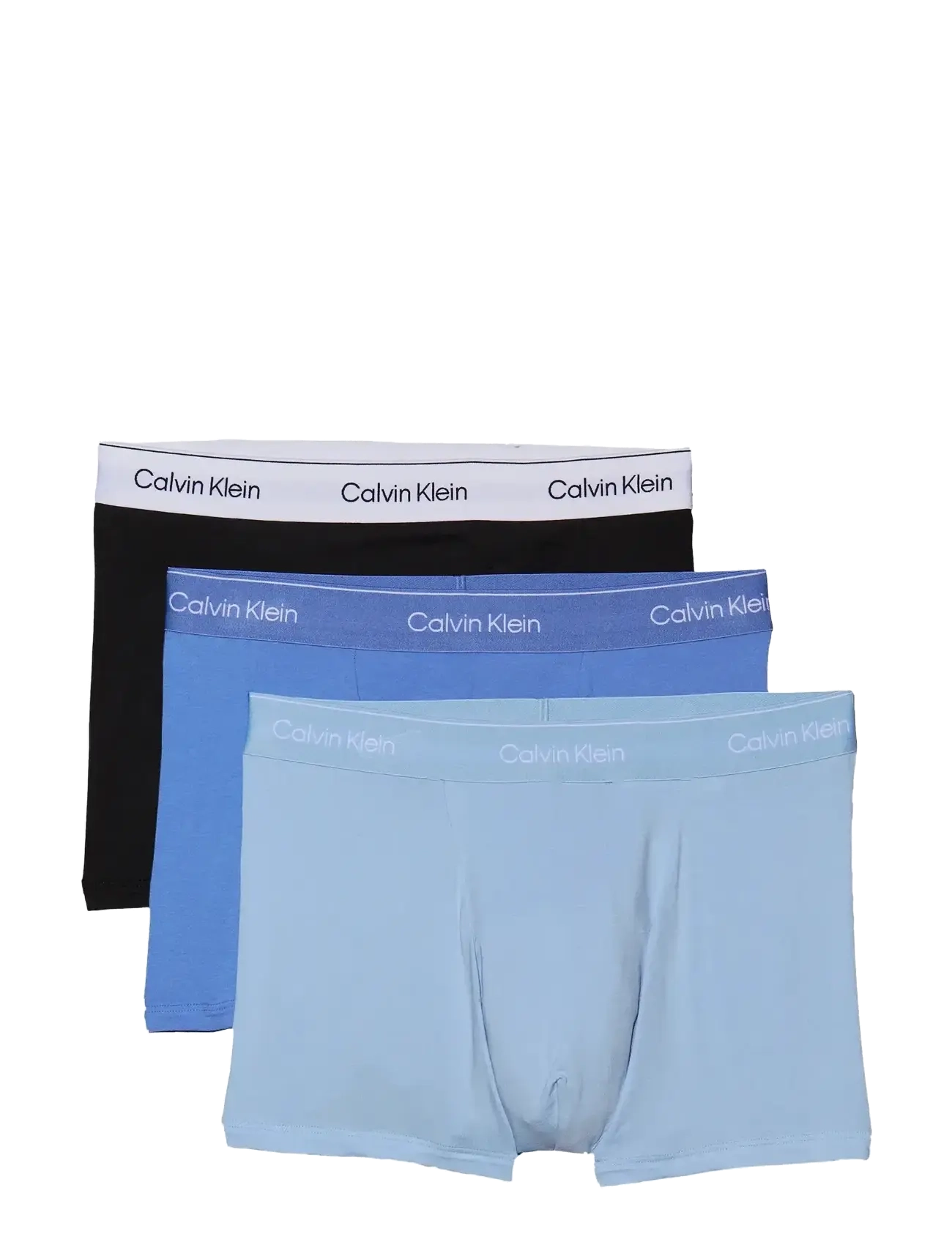Calvin Klein RELAXED FIT TRUNK 3PK - Bielizna - BLACK, GLACIER, BLUE BELL W  DTM WB / blue