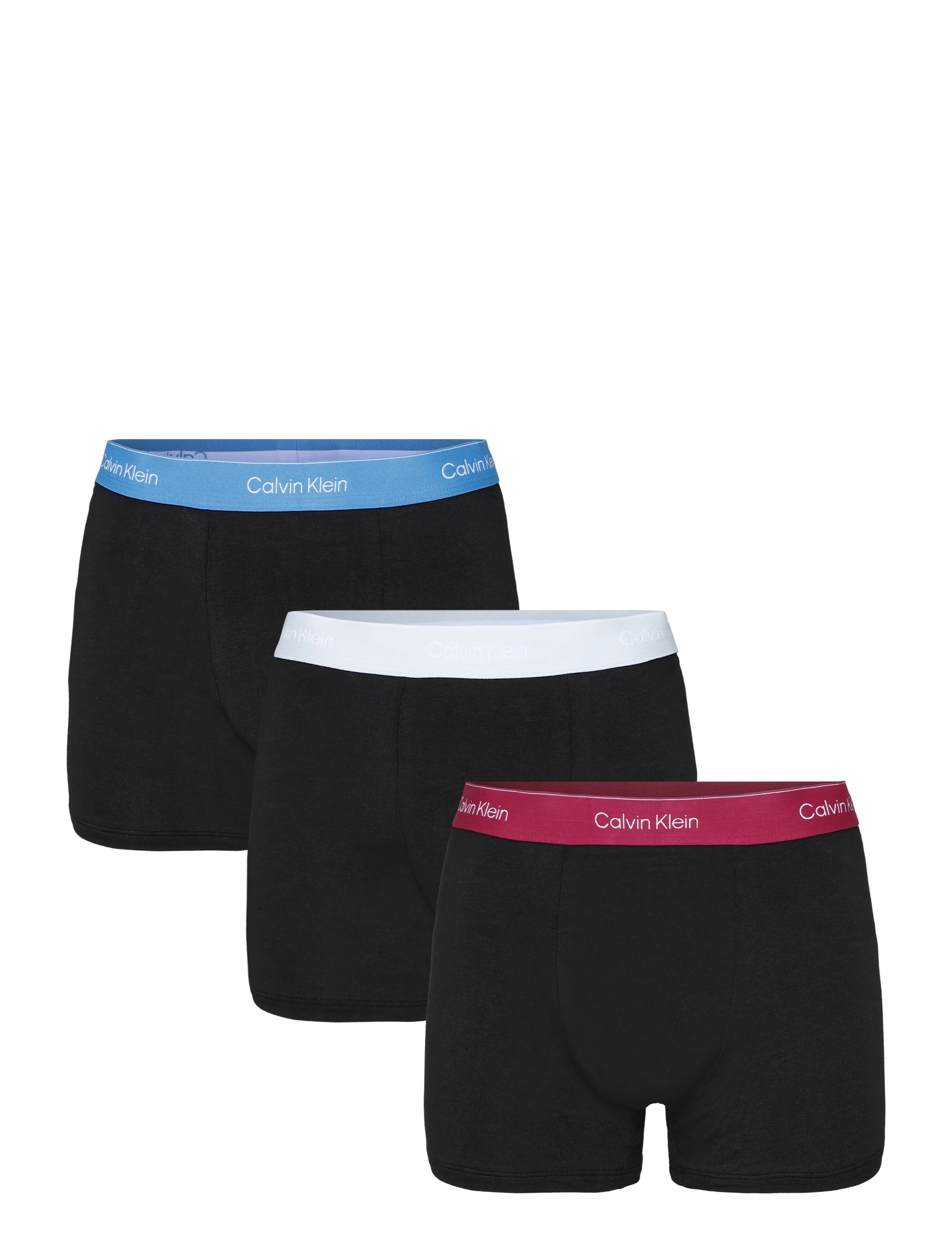 Calvin Klein RELAXED FIT TRUNK 3PK - Multipack Underbukser - BLACK BODIES W  POSEIDON BLUE PLEIN / black