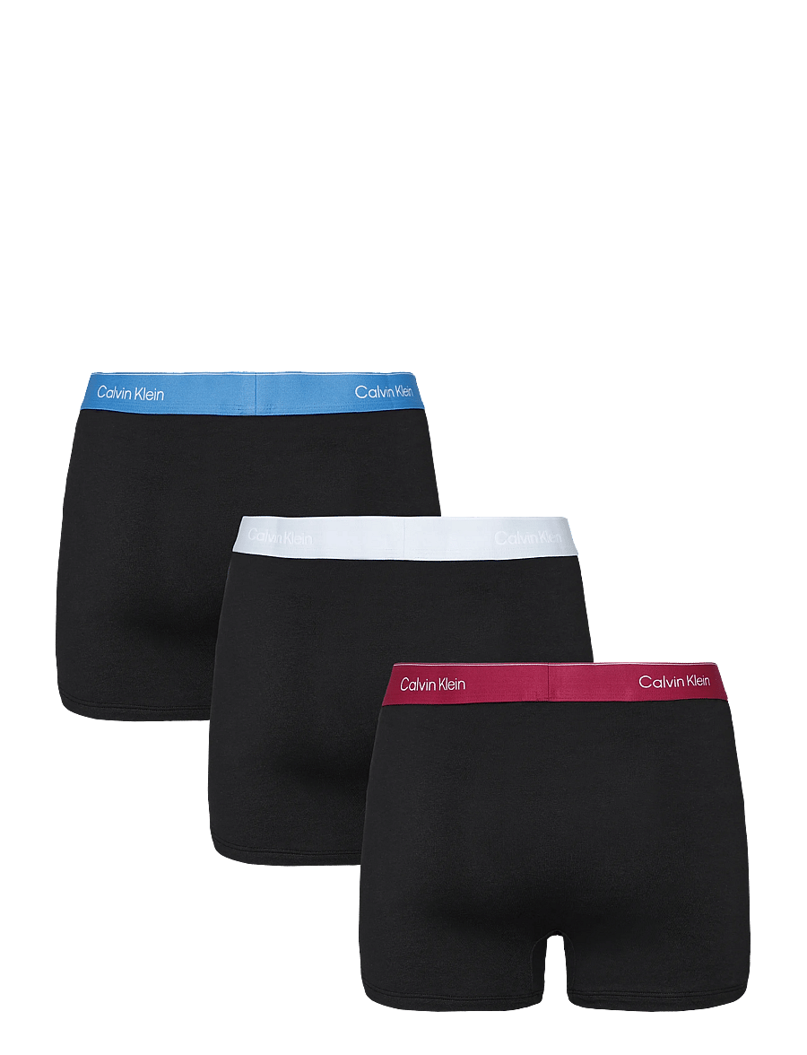 Calvin Klein - RELAXED FIT TRUNK 3PK - multipack underpants - black bodies w poseidon blue plein - 2