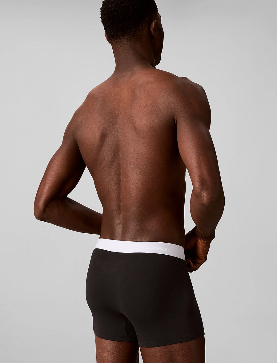 Calvin Klein - RELAXED FIT TRUNK 3PK - multipack underpants - black bodies w poseidon blue plein - 4