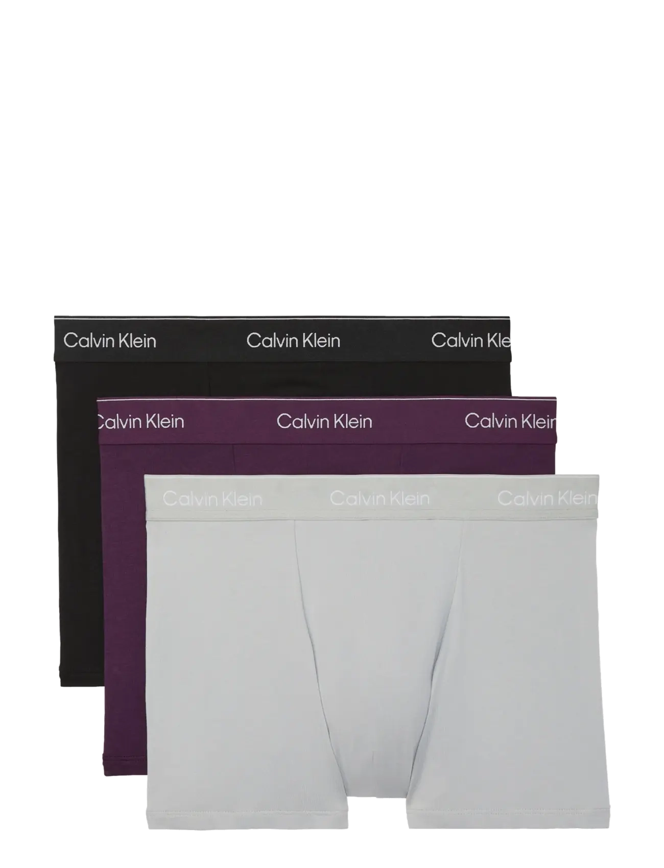 Calvin Klein RELAXED FIT TRUNK 3PK - Underbukser - BLACK HARBOR MIST DARK PURPLE W  DT / black