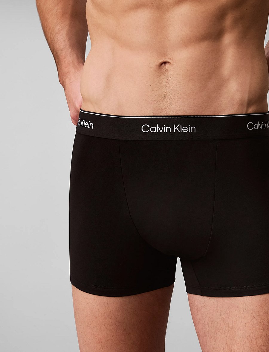 Calvin Klein - RELAXED FIT TRUNK 3PK - multipack underpants - black harbor mist dark purple w dt - 2