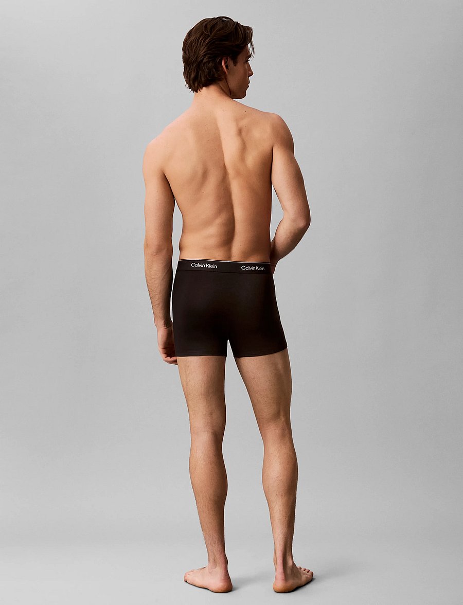 Calvin Klein - RELAXED FIT TRUNK 3PK - multipack underpants - black harbor mist dark purple w dt - 3