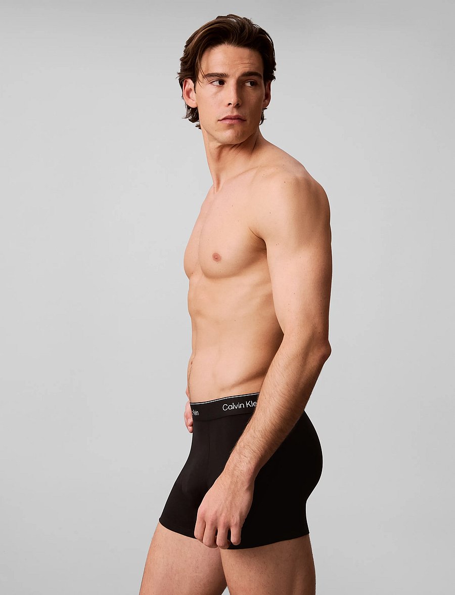 Calvin Klein - RELAXED FIT TRUNK 3PK - multipack underpants - black harbor mist dark purple w dt - 4