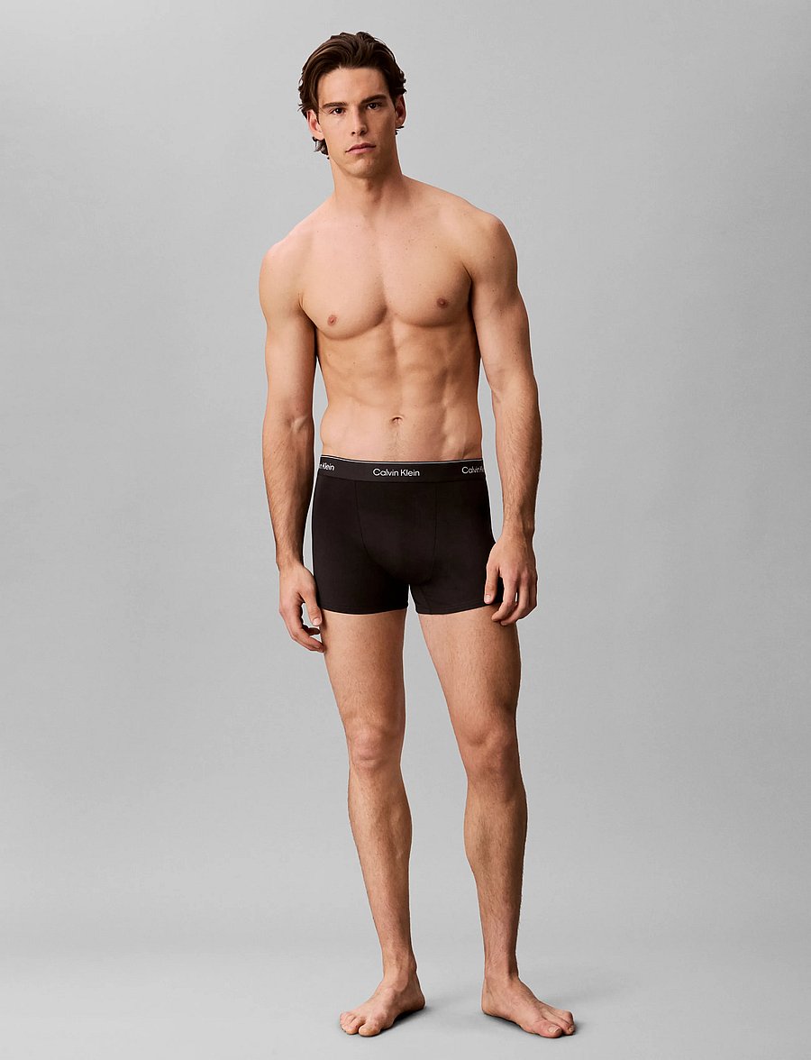 Calvin Klein - RELAXED FIT TRUNK 3PK - multipack underpants - black harbor mist dark purple w dt - 5