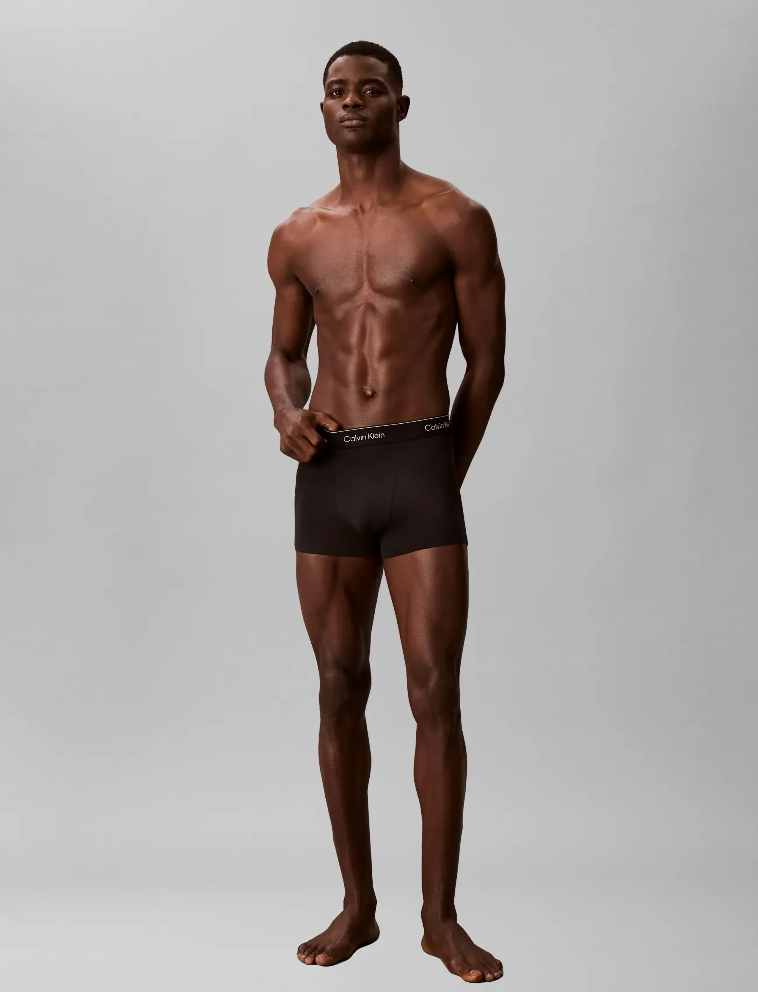 Calvin Klein - RELAXED FIT TRUNK 3PK - multipack underbukser - black w  heavenly iris logo black w - 2