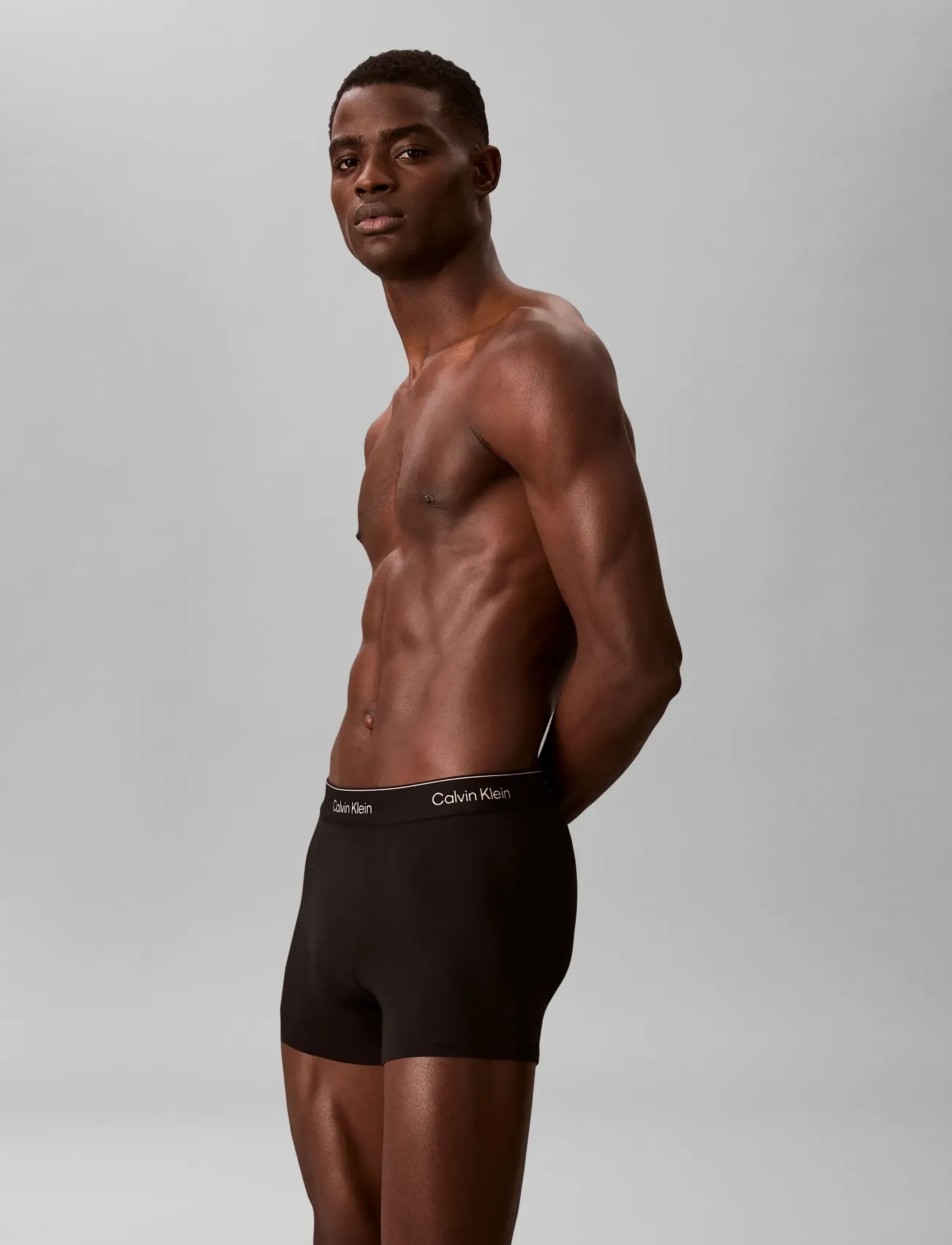 Calvin Klein - RELAXED FIT TRUNK 3PK - multipack underbukser - black w  heavenly iris logo black w - 4