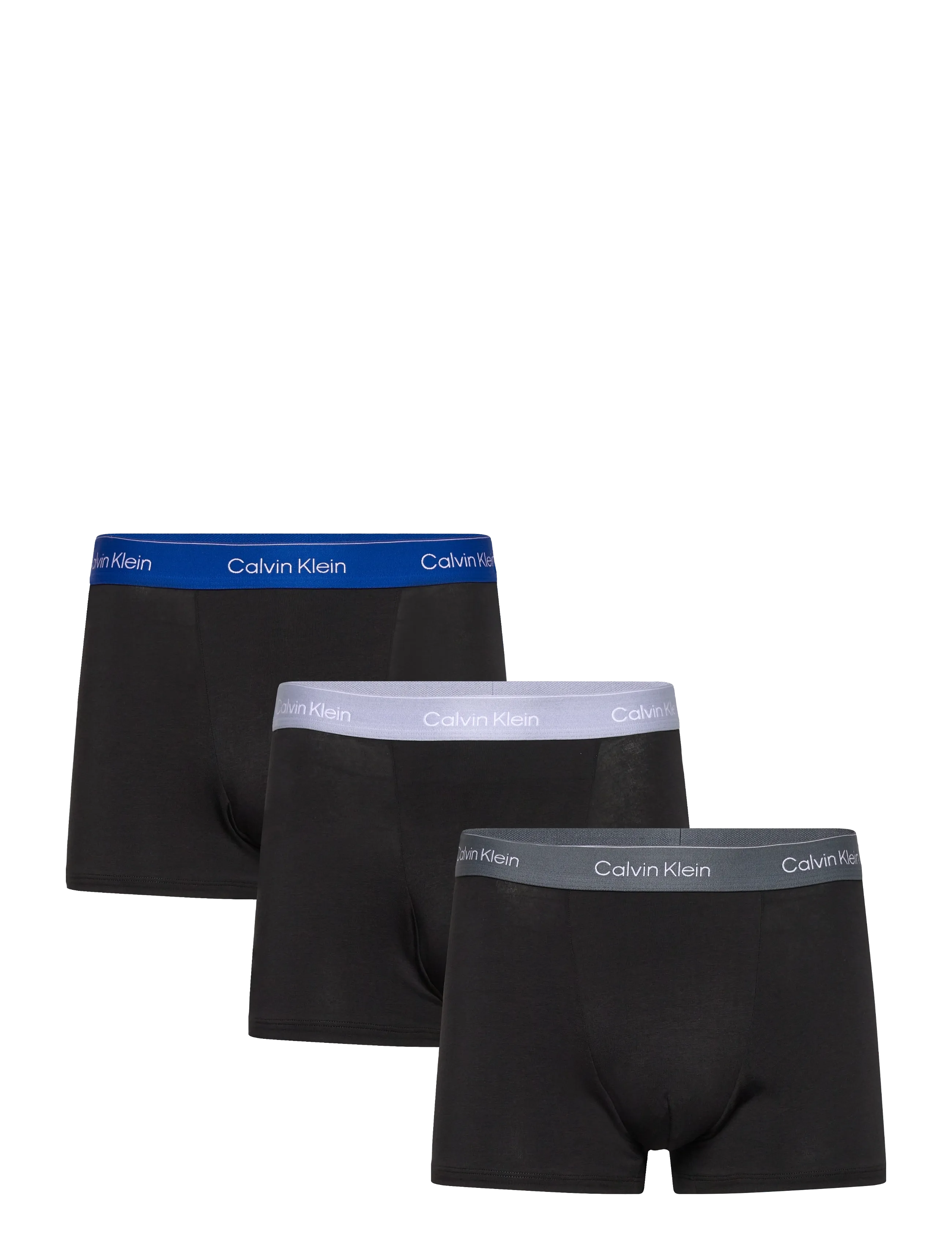 Calvin Klein RELAXED FIT TRUNK 3PK - Undertøy - BLACK W  ROYALTY WB BLACK W  CASUAL / black