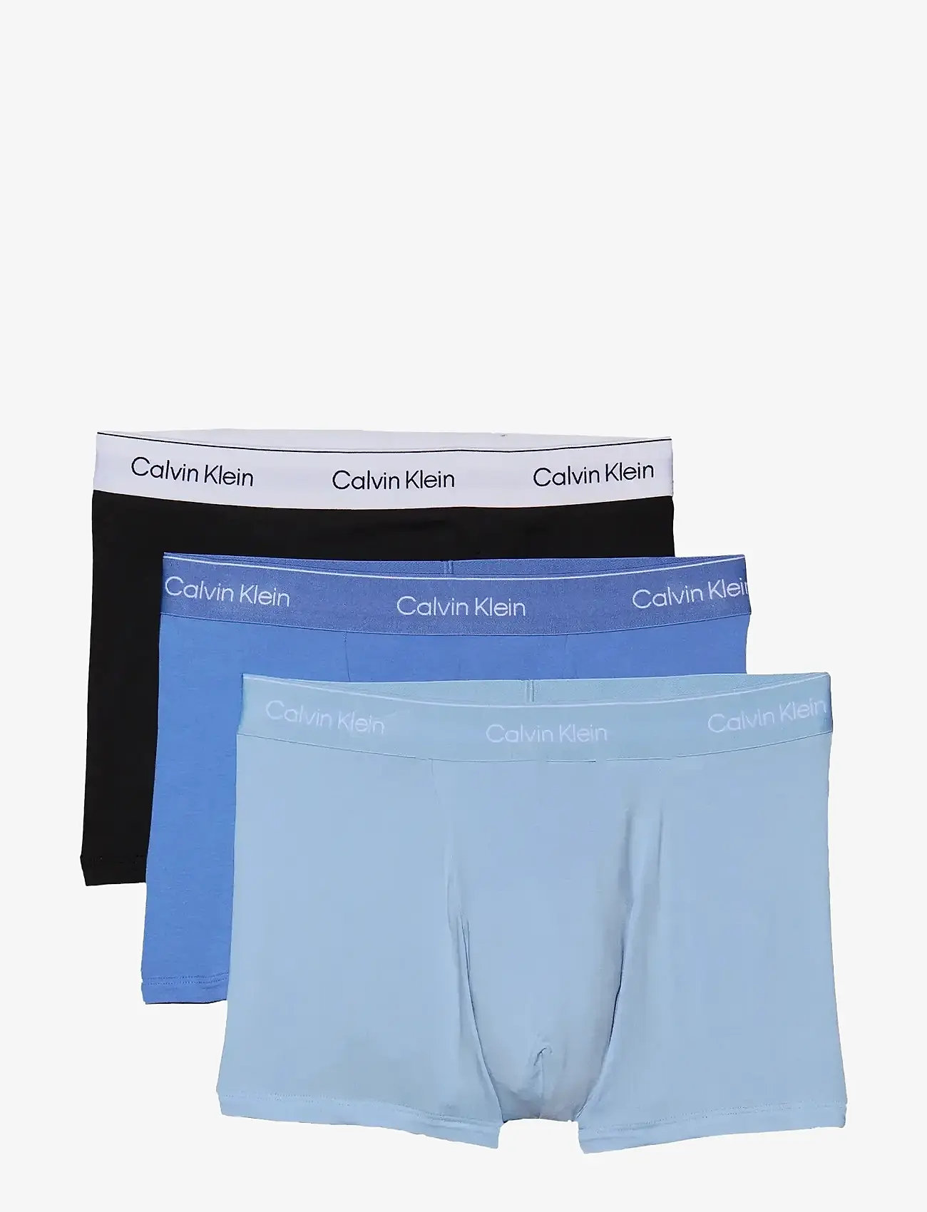 Calvin Klein - RELAXED FIT TRUNK 3PK - multipack underpants - black glacier blue bell - 1