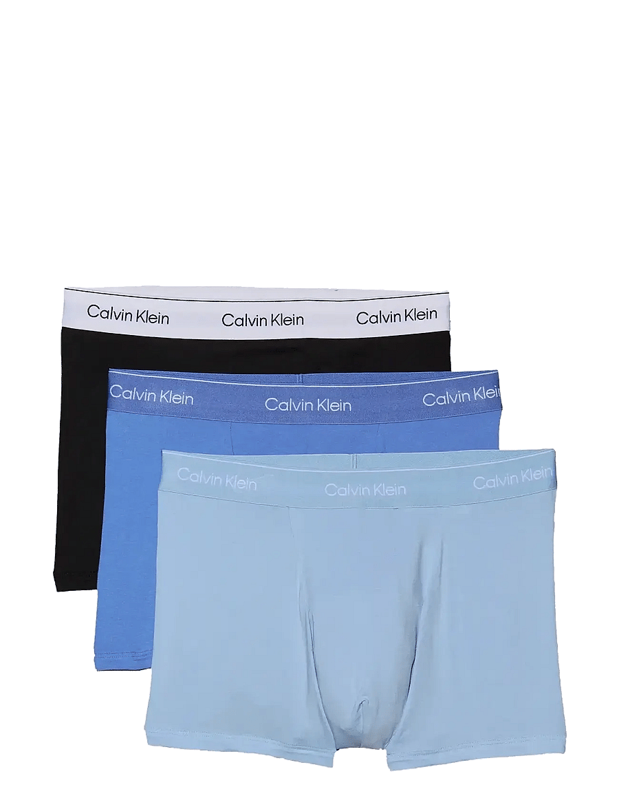 Calvin Klein - RELAXED FIT TRUNK 3PK - unterhosen im multipack - black glacier blue bell - 1