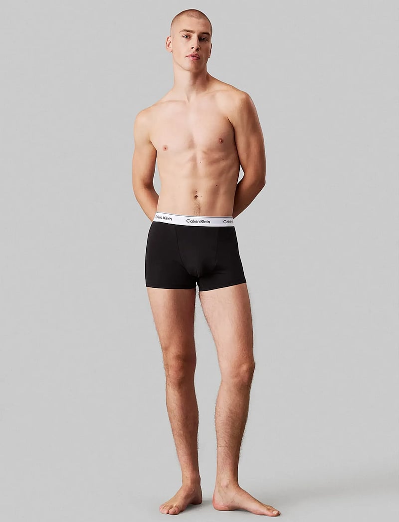 Calvin Klein - RELAXED FIT TRUNK 3PK - multipack underpants - black glacier blue bell - 0