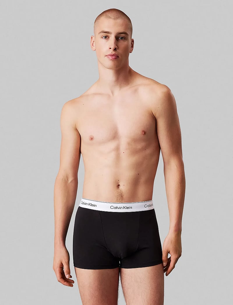 Calvin Klein - RELAXED FIT TRUNK 3PK - multipack underpants - black glacier blue bell - 2
