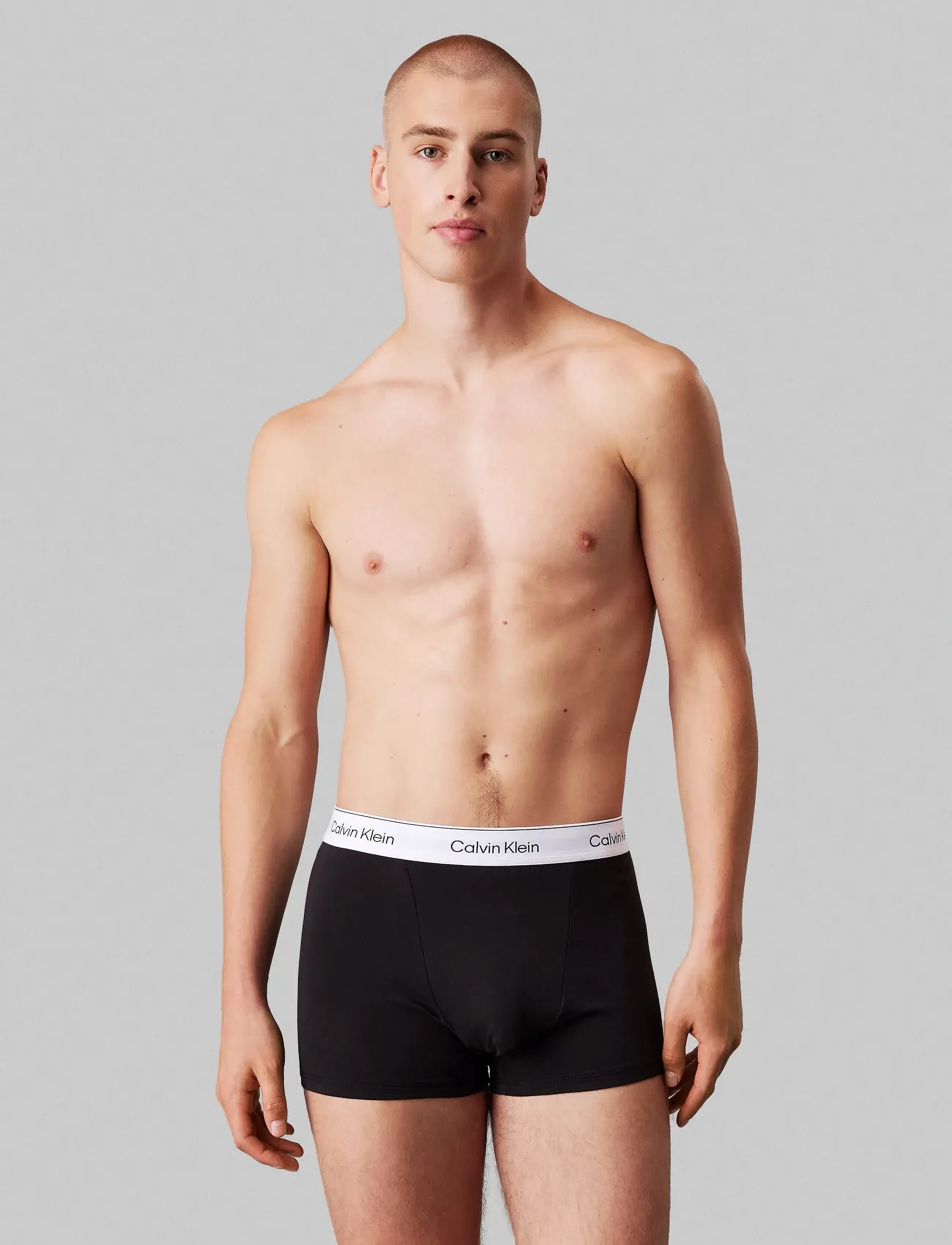 Calvin Klein - RELAXED FIT TRUNK 3PK - multipack underpants - black glacier blue bell - 2