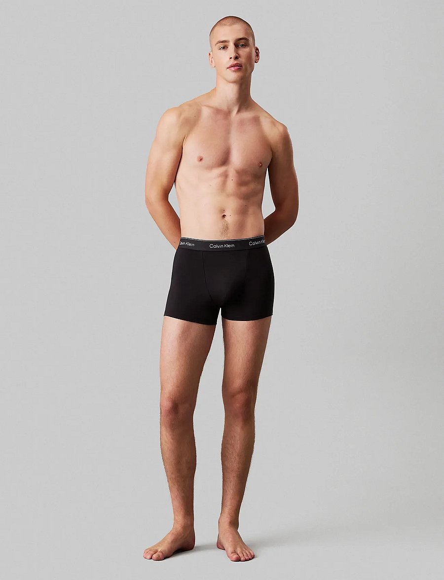 Calvin Klein - RELAXED FIT TRUNK 3PK - multipack kalsonger - black w dtm wb - 0
