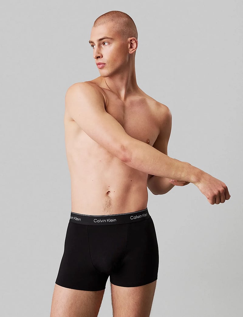 Calvin Klein - RELAXED FIT TRUNK 3PK - multipack kalsonger - black w dtm wb - 4