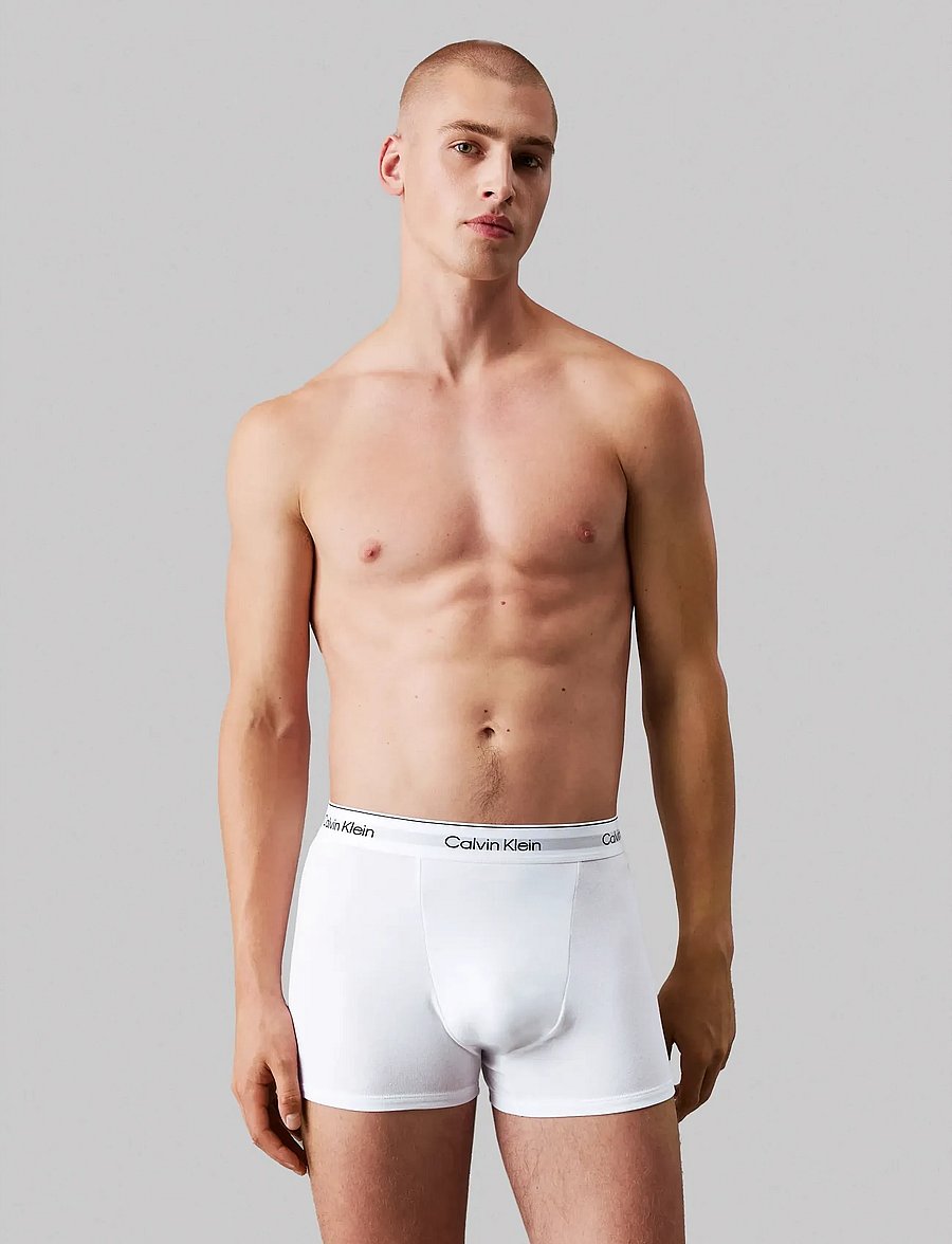 Calvin Klein - RELAXED FIT TRUNK 3PK - unterhosen im multipack - white white white - 0