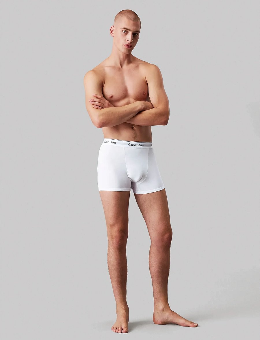 Calvin Klein - RELAXED FIT TRUNK 3PK - unterhosen im multipack - white white white - 2