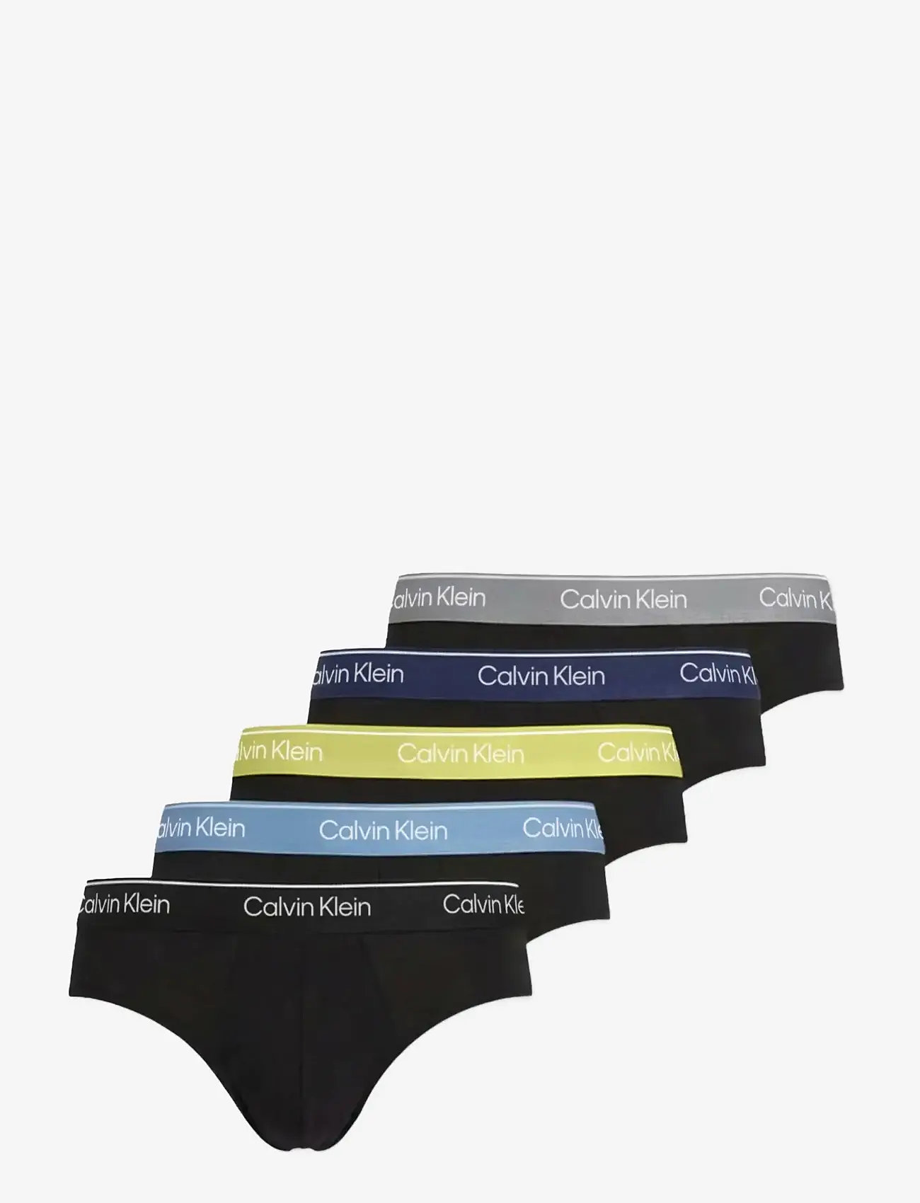 Calvin Klein - HIP BRIEF 5PK - multipack underpants - black wb  blue descent wb  green bl - 1