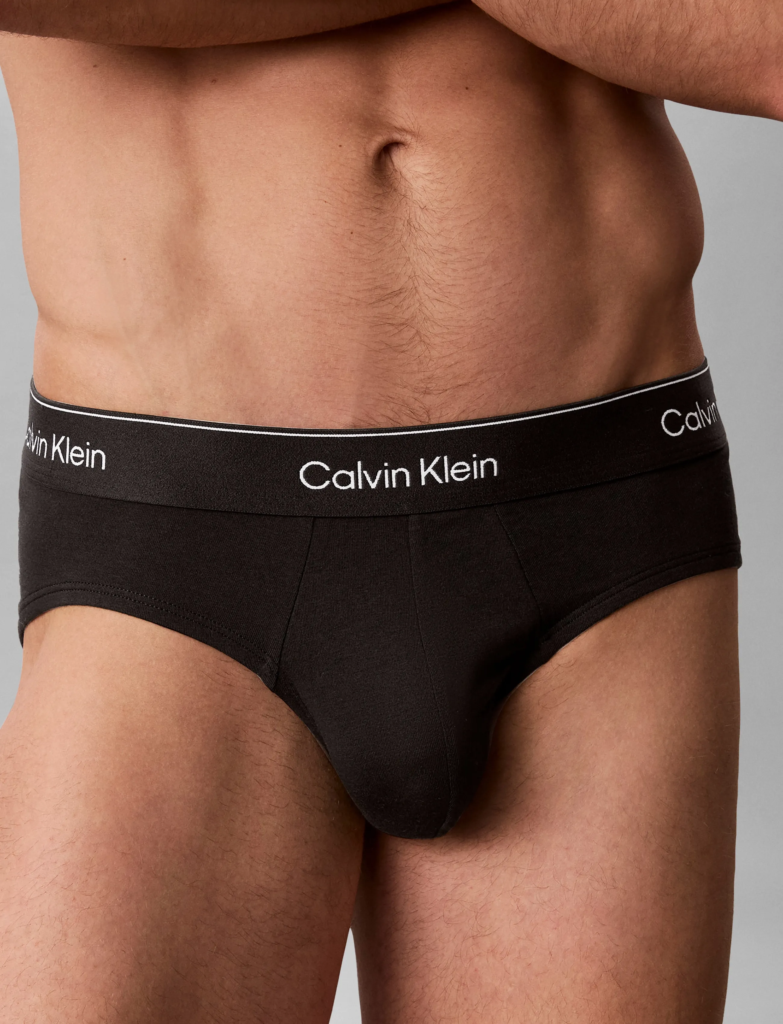 Calvin Klein - HIP BRIEF 5PK - black bodies w  black harbor mist d - 2