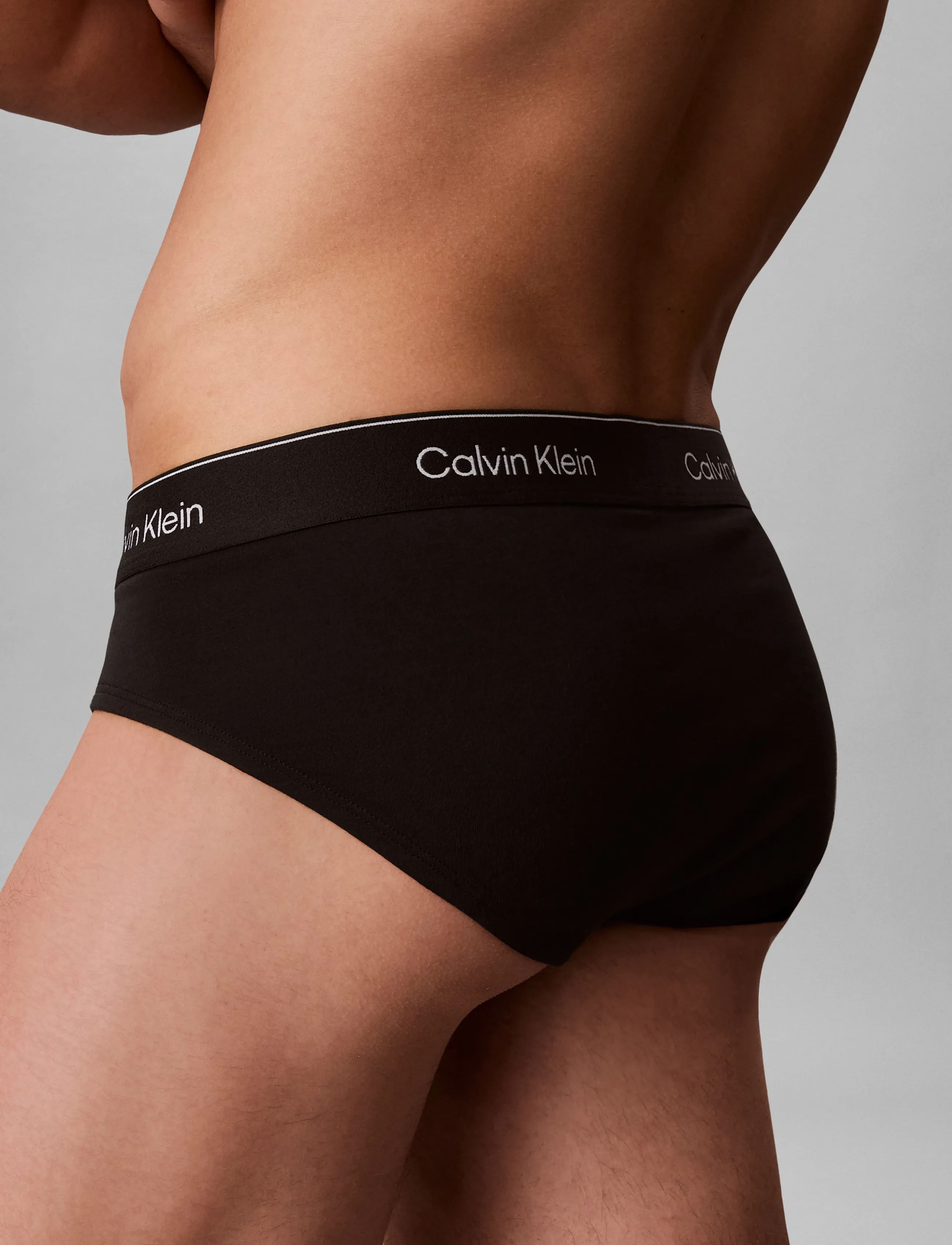 Calvin Klein - HIP BRIEF 5PK - black bodies w  black harbor mist d - 4