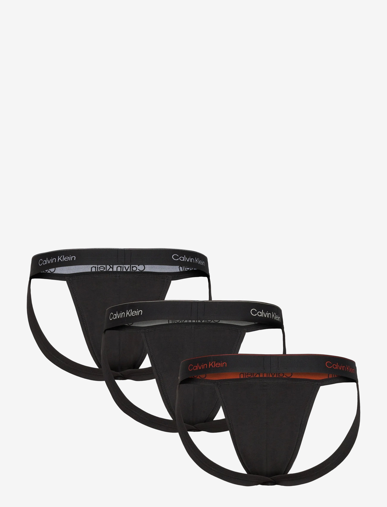 Calvin Klein - JOCK STRAP 3PK - laveste priser - black w  chalk logo black w  currie - 1