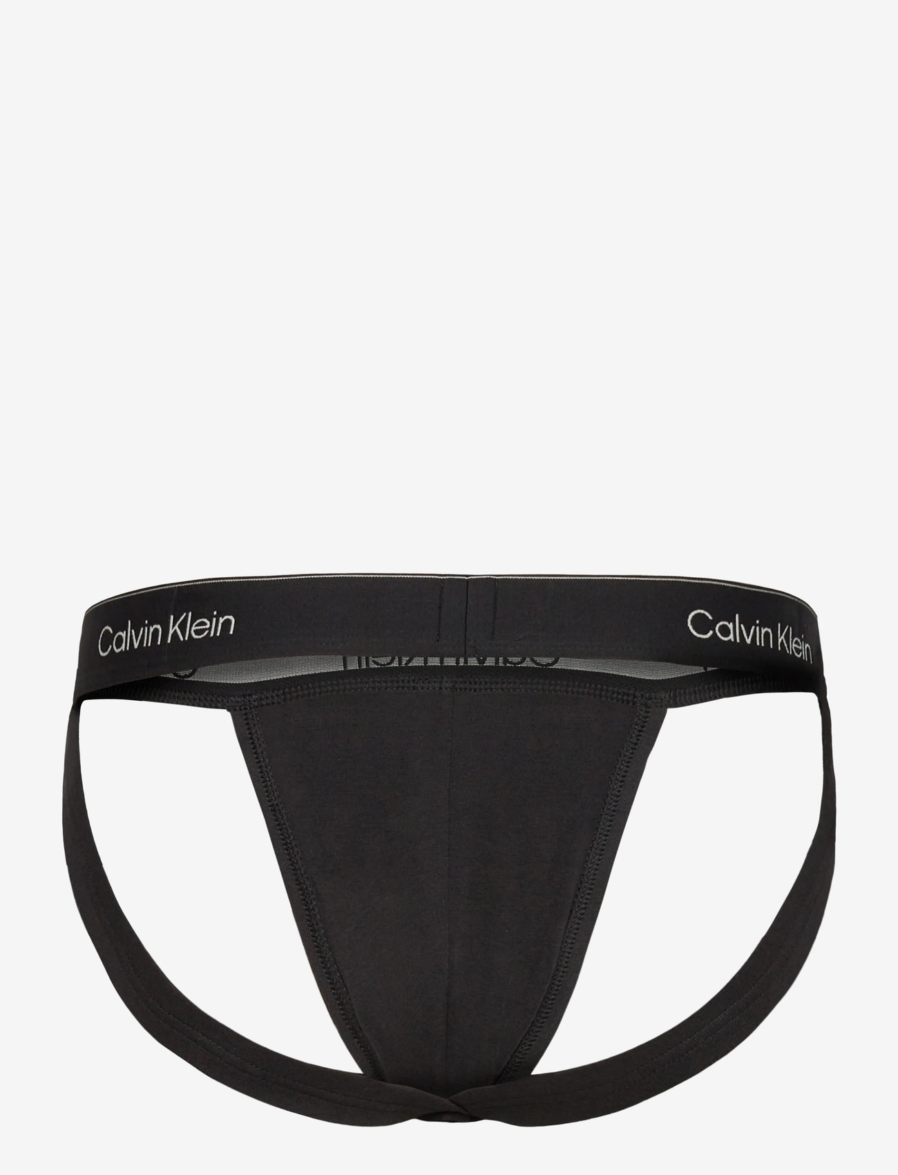 Calvin Klein - JOCK STRAP 3PK - laveste priser - black w  chalk logo black w  currie - 3