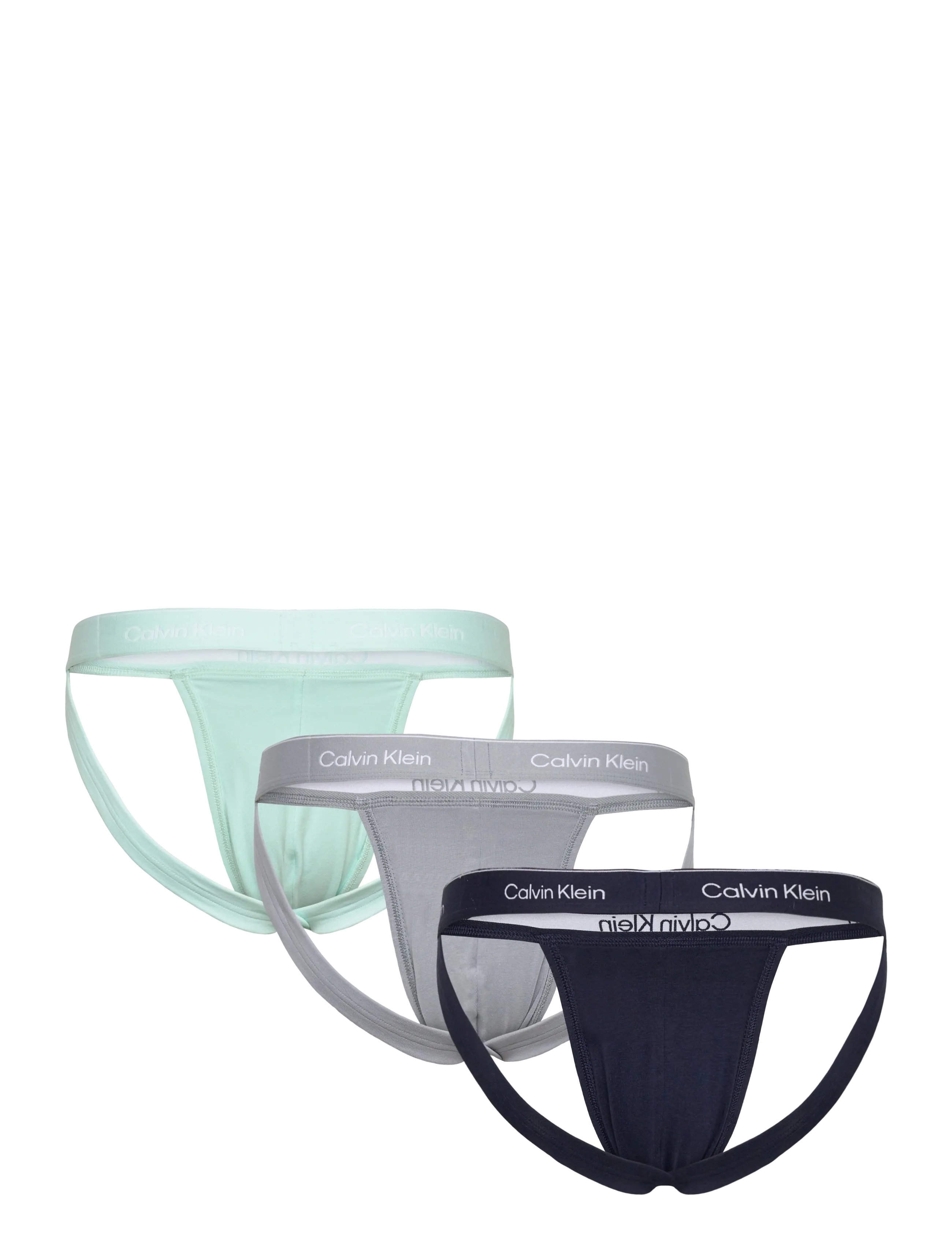 Calvin Klein - JOCK STRAP 3PK - briefs - shoreline w  dtm wb misty grey w  d - 4