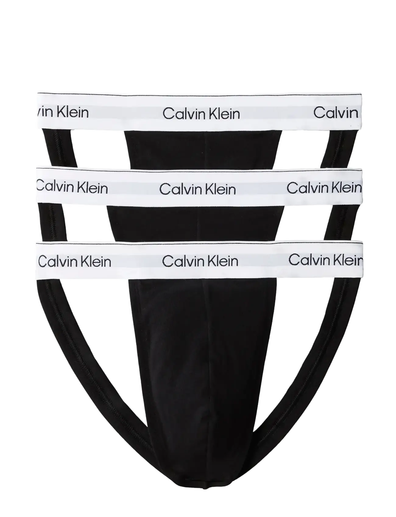 Calvin Klein JOCK STRAP 3PK - Visa allt - BLACK BLACK BLACK / black