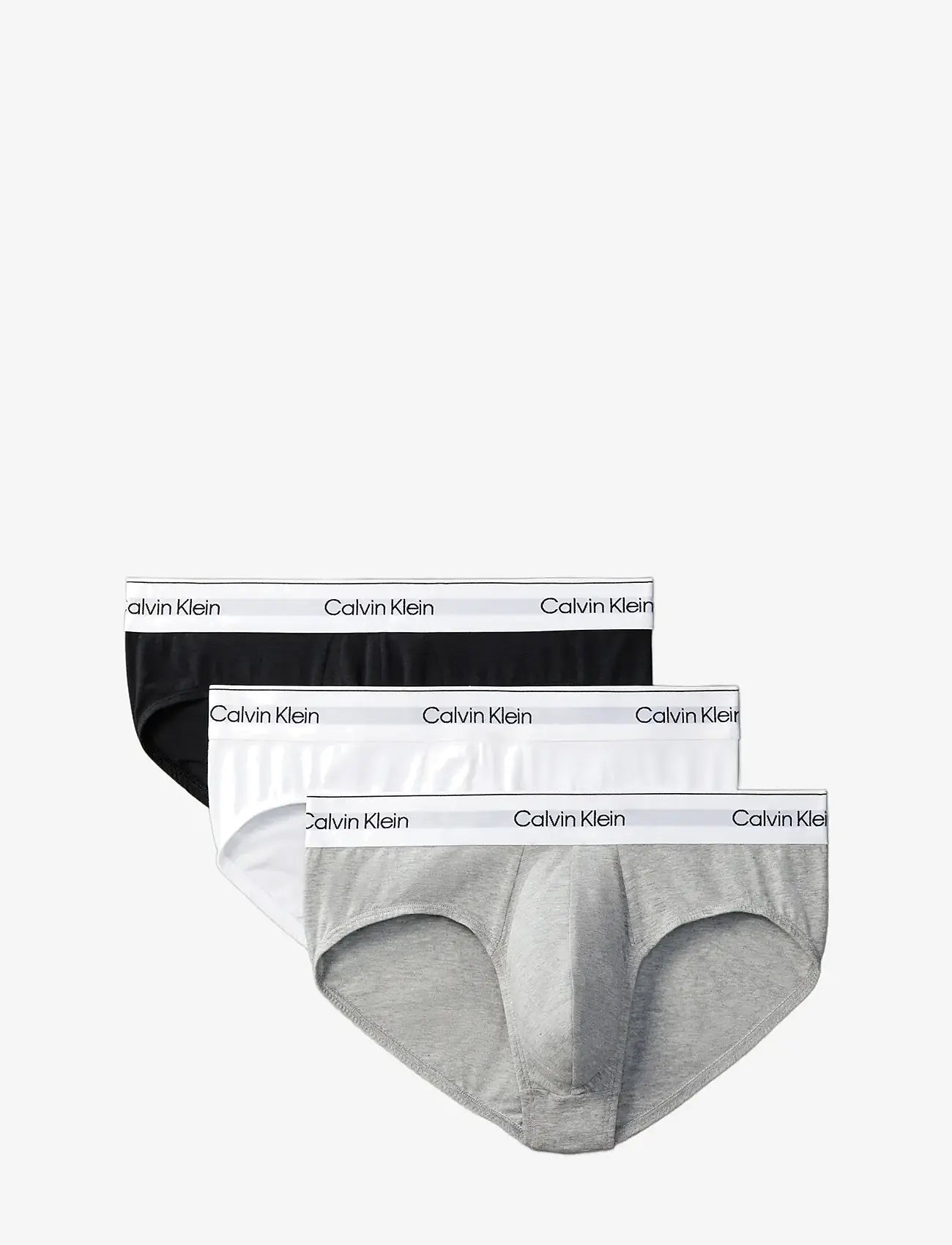 Calvin Klein - HIP BRIEF 3PK - aluspükste mitmikpakk - grey heather white black - 1