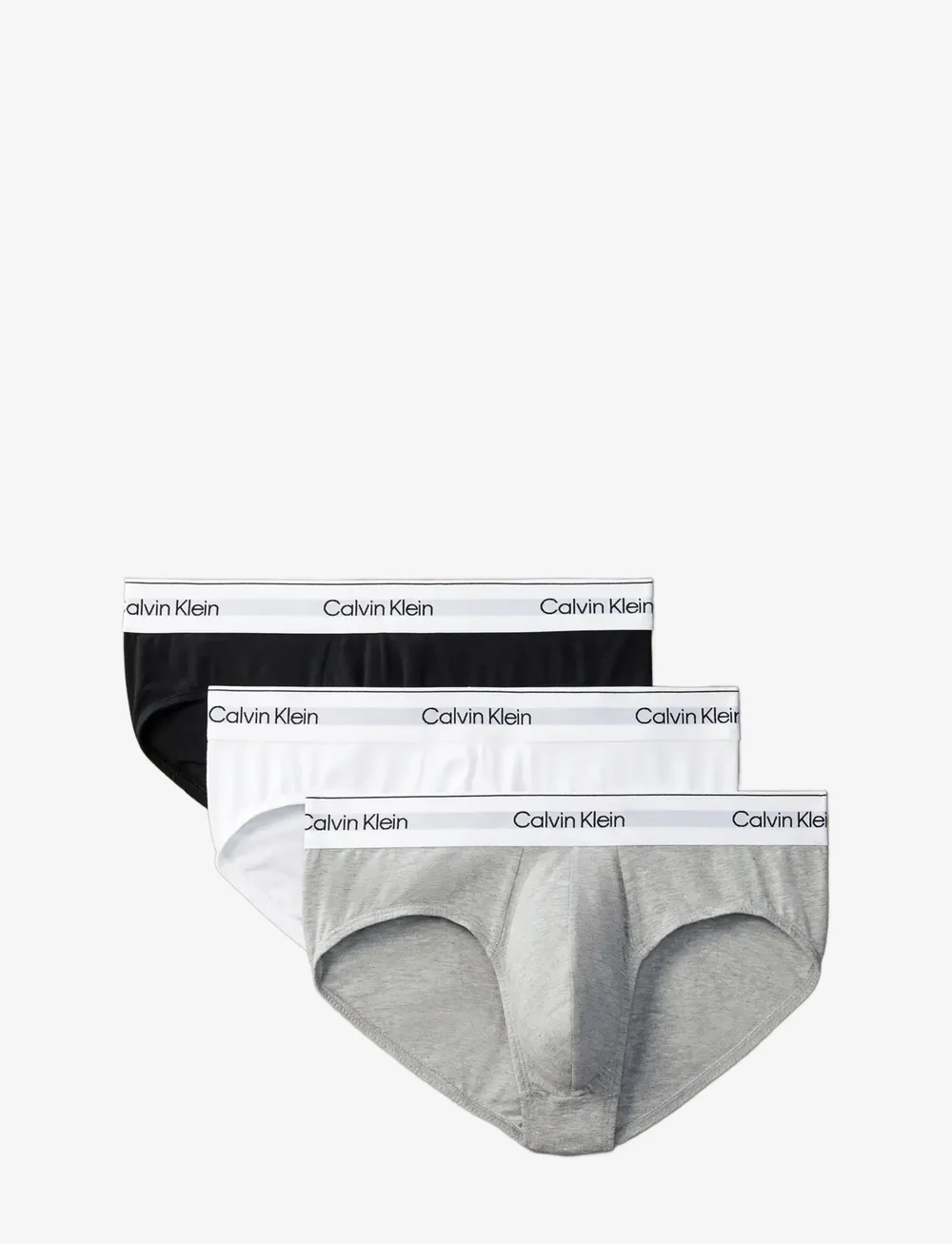 Calvin Klein - HIP BRIEF 3PK - unterhosen im multipack - grey heather white black - 1