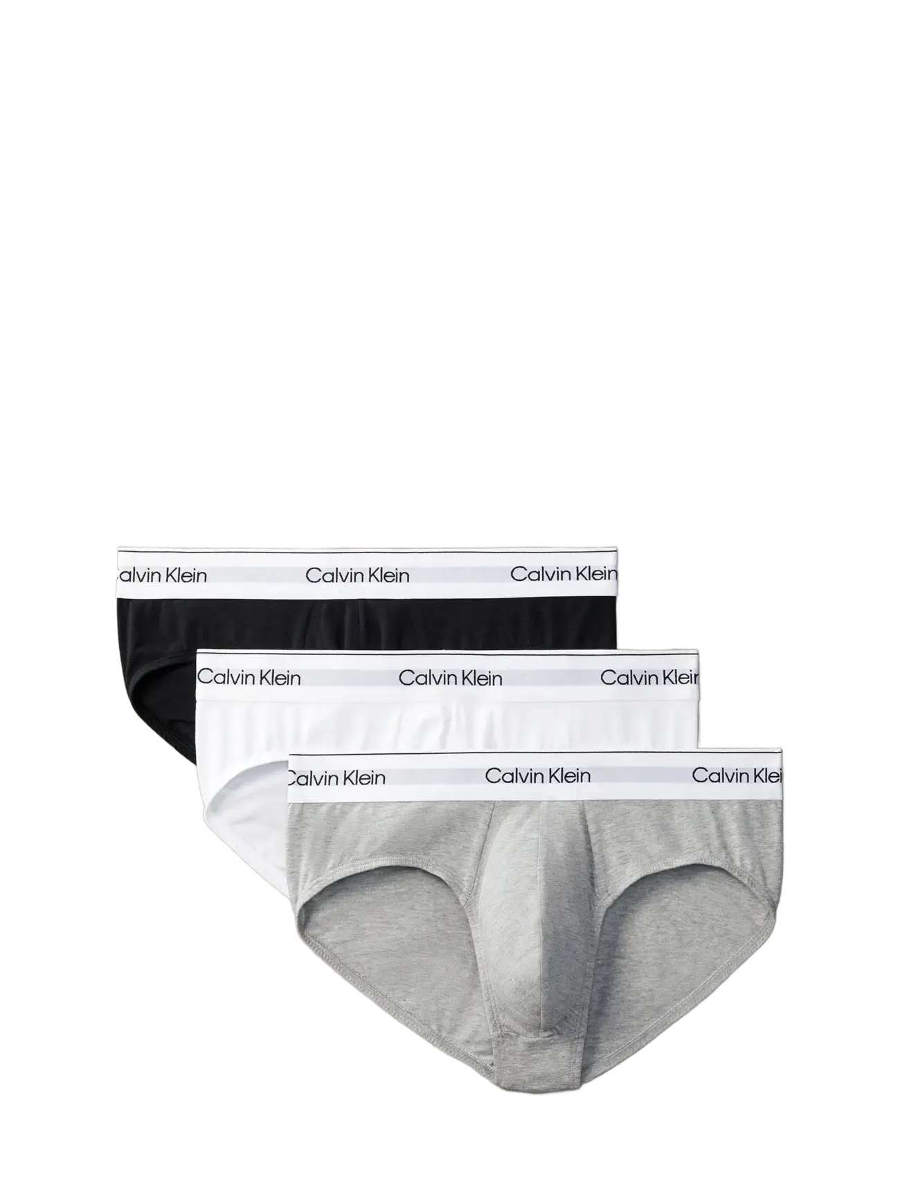 Calvin Klein HIP BRIEF 3PK - Calvin Klein Underwear - GREY HEATHER WHITE BLACK / multi