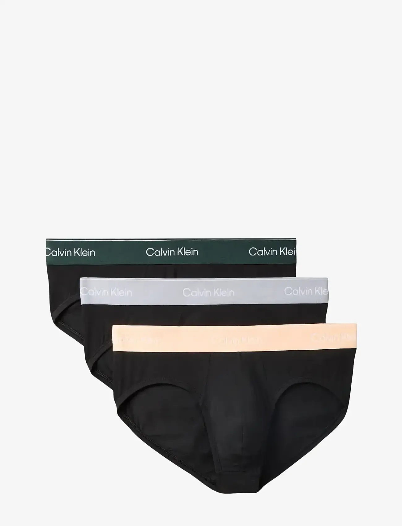 Calvin Klein - HIP BRIEF 3PK - multipack underbukser - black w  darkest spruce wb black w - 1