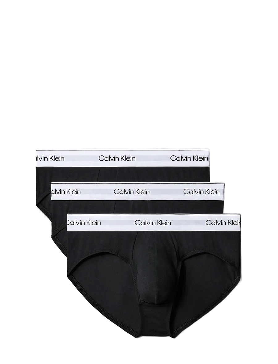 Calvin Klein - HIP BRIEF 3PK - unterhosen im multipack - black black black - 1
