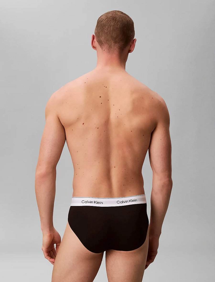 Calvin Klein - HIP BRIEF 3PK - unterhosen im multipack - black black black - 4